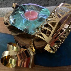 two gorgeous gold bracelets :-)